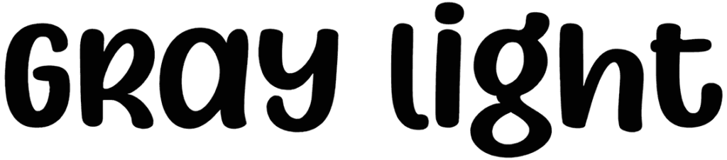 Gray Light Font