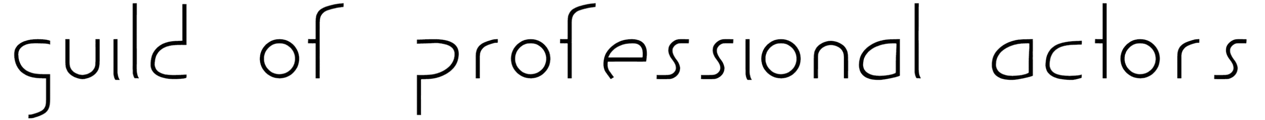 Guild Of Professional Actors Font