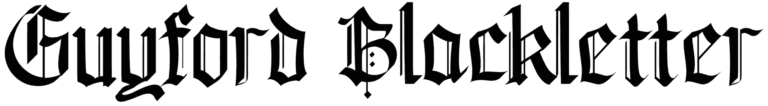Guyford Blackletter Font