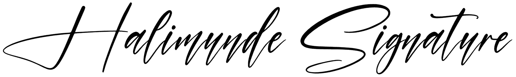 Halimunde Signature Font