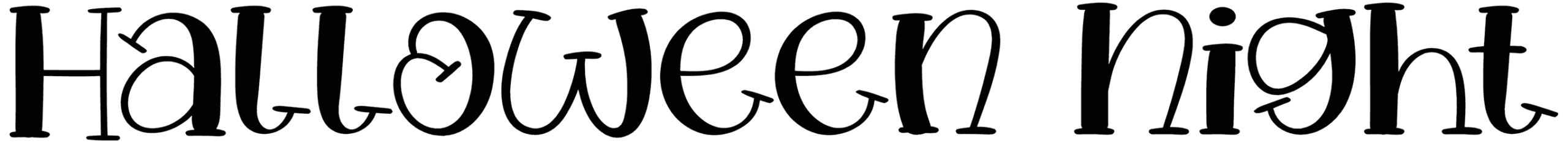 Halloween Night Font