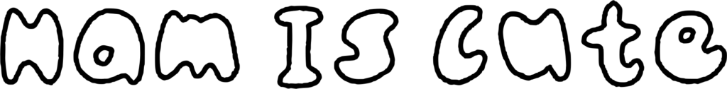 Ham Is Cute Font