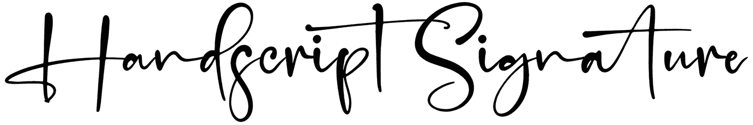 Handscript Signature Font