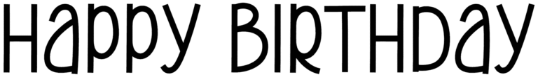 Happy Birthday Font