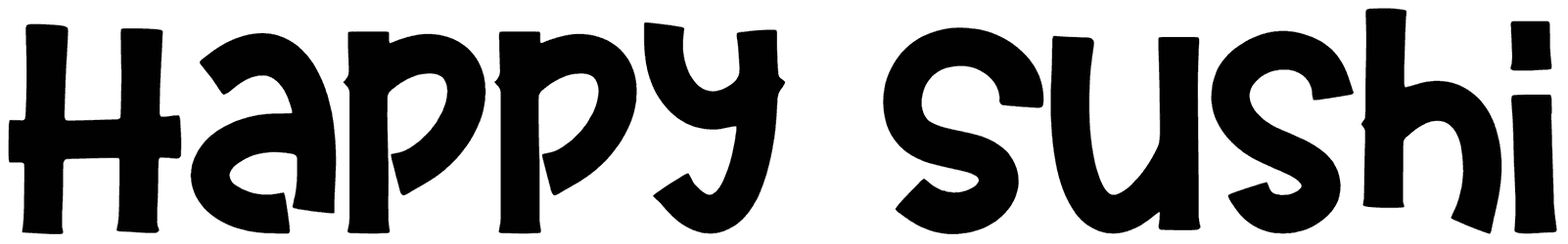 Happy Sushi Font