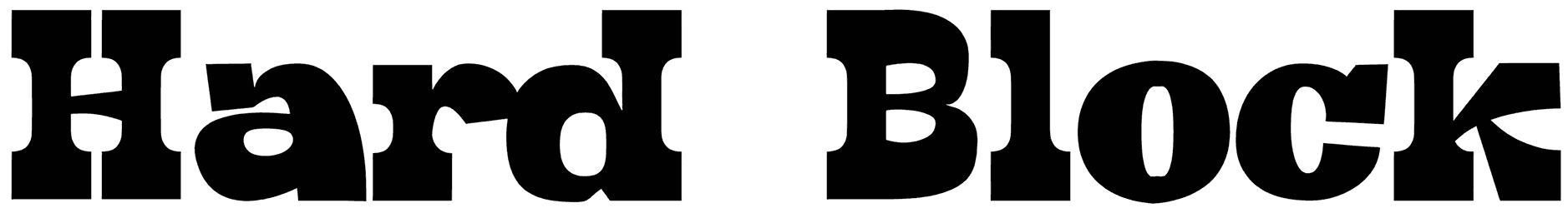 Hard Block Font