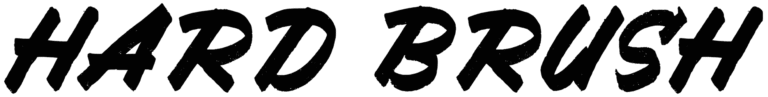 Hard Brush Font