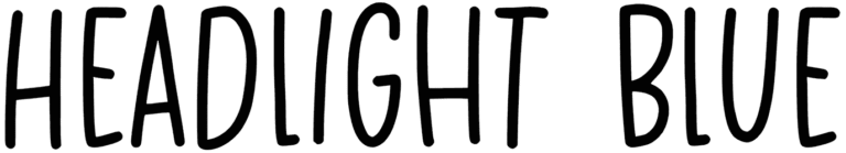 Headlight Blue Font