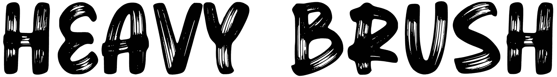 Heavy Brush Font