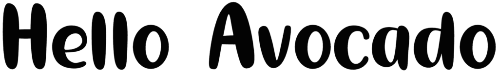 Hello Avocado Font