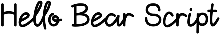 Hello Bear Script Font