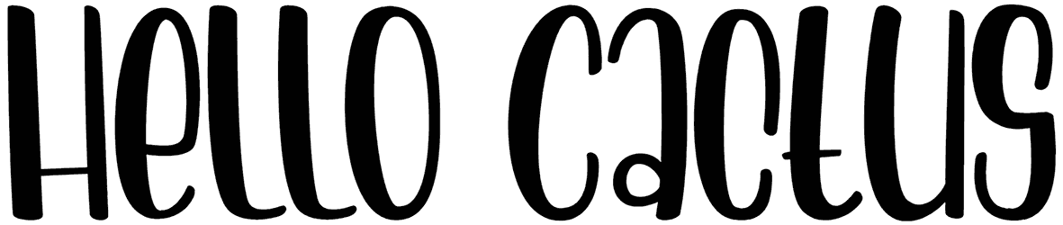 Hello Cactus Font