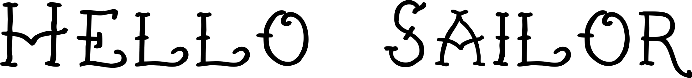 Hello Sailor Font
