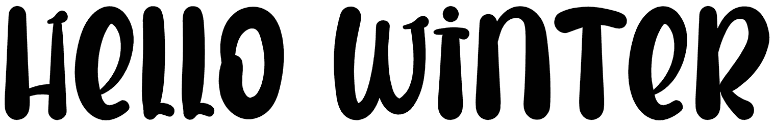 Hello Winter Font