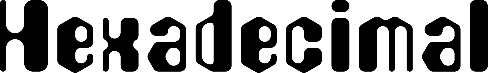 Hexadecimal Font