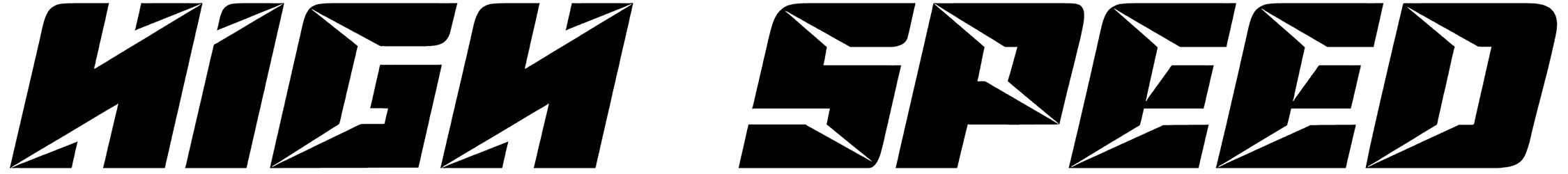 High Speed Font