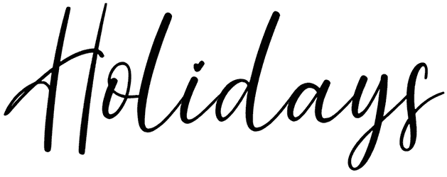 Holidays Font