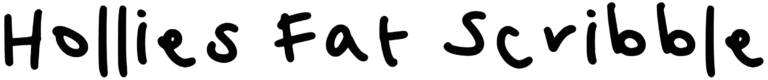 Hollies Fat Scribble Font