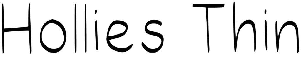 Hollies Thin Font