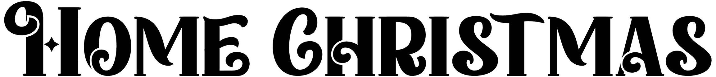 Home Christmas Font
