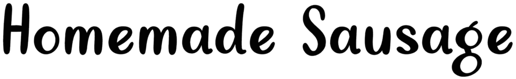 Homemade Sausage Font