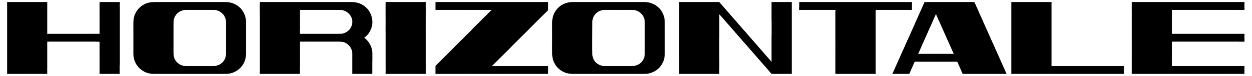 Horizontale Font
