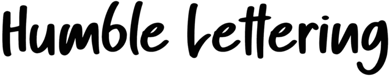 Humble Lettering Font