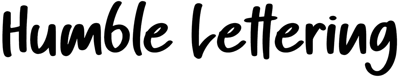 Humble Lettering Font