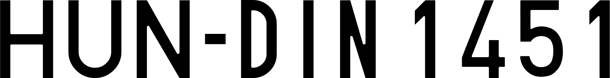 Hun din 1451 Font