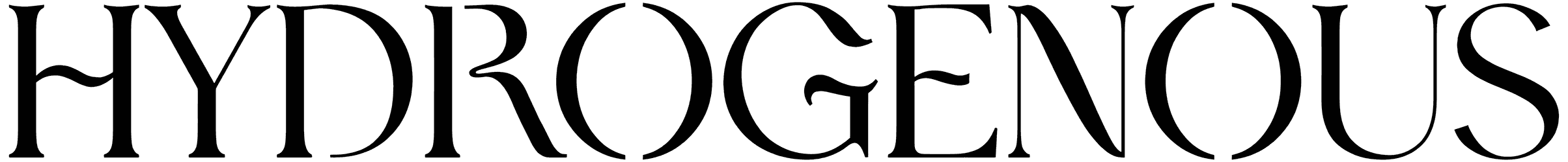 Hydrogenous Font