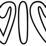 I Heart Coloring Font