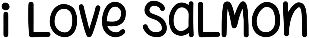 I Love Salmon Font