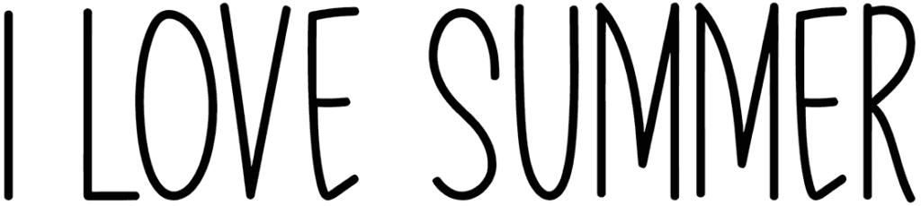 I Love Summer Font