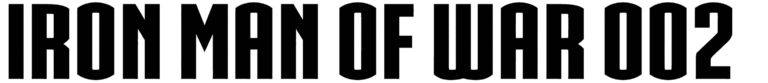 Iron Man Of War 002 NCV Font