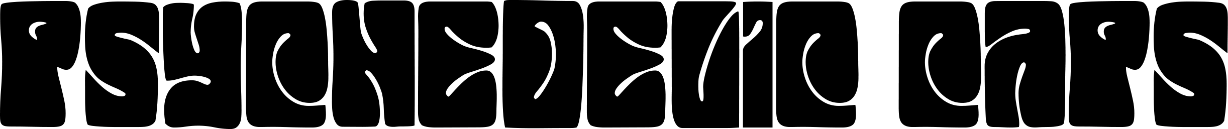JMH Psychedelic Caps Font