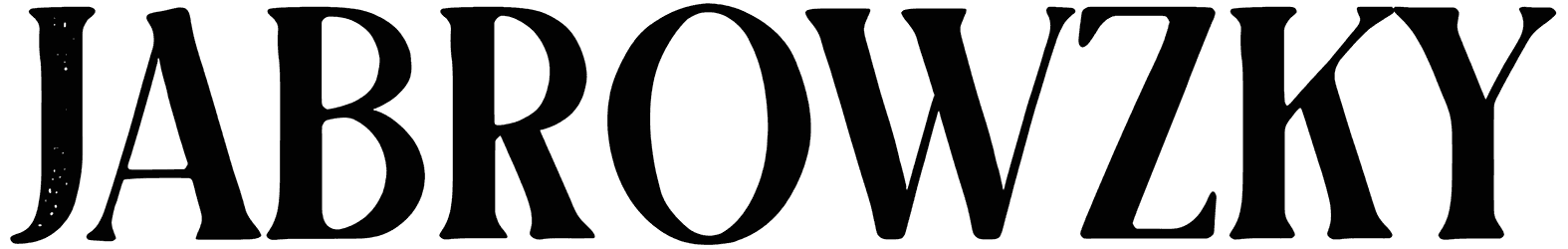 Jabrowzky Font
