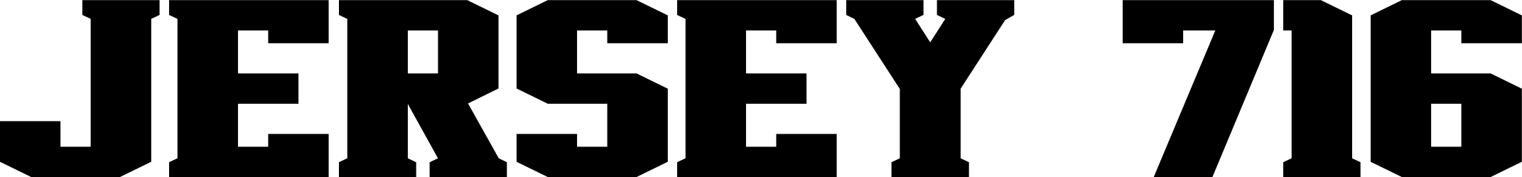 Jersey 716 Font