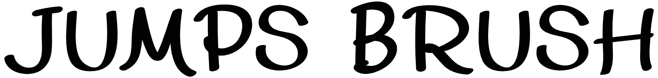 Jumps Brush Font