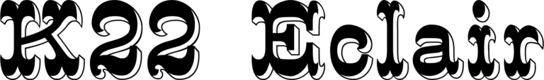 K22 Eclair Font