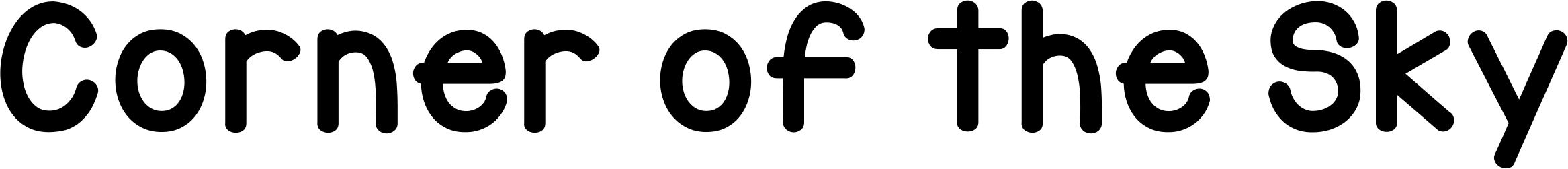 KG Corner of The Sky Font