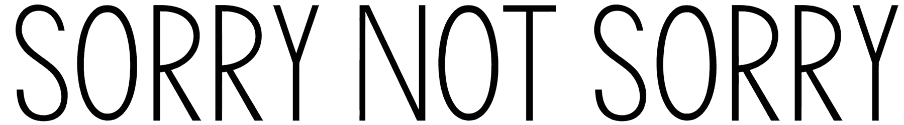 KG Sorry Not Sorry Font