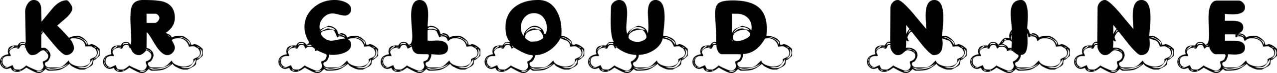KR Cloud Nine Font