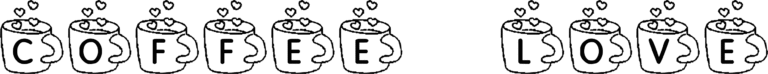 KR Coffee Love Font