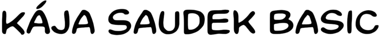 Kája Saudek Basic Font