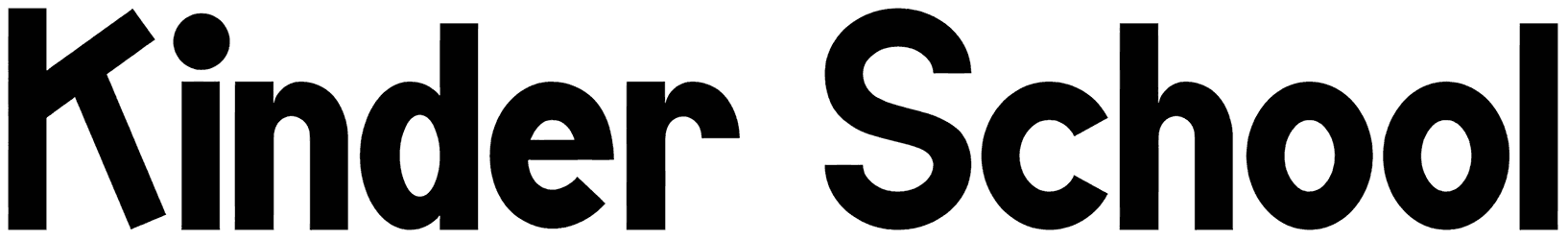 Kinder School Font