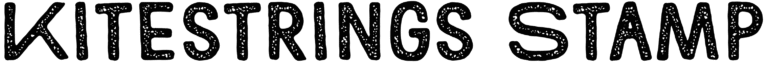 Kitestrings Stamp Font