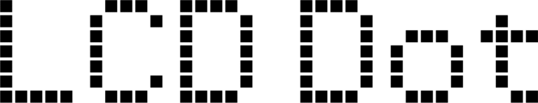 LCD Dot Font