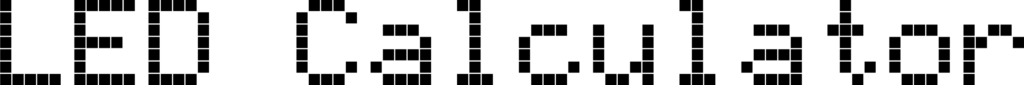 LED Calculator Font