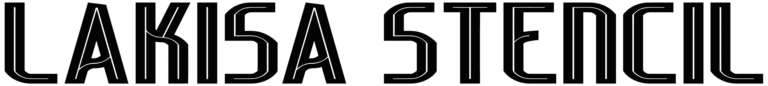 Lakisa Stencil Font