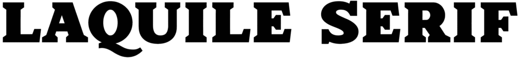 Laquile Serif Font
